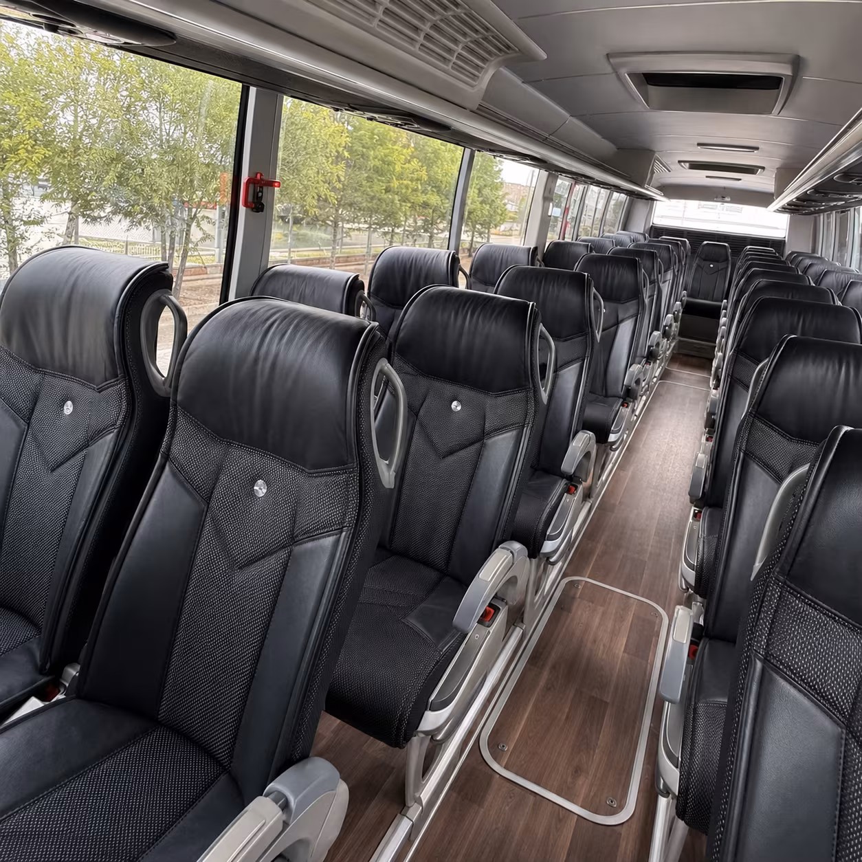 st peters charter bus rental interior